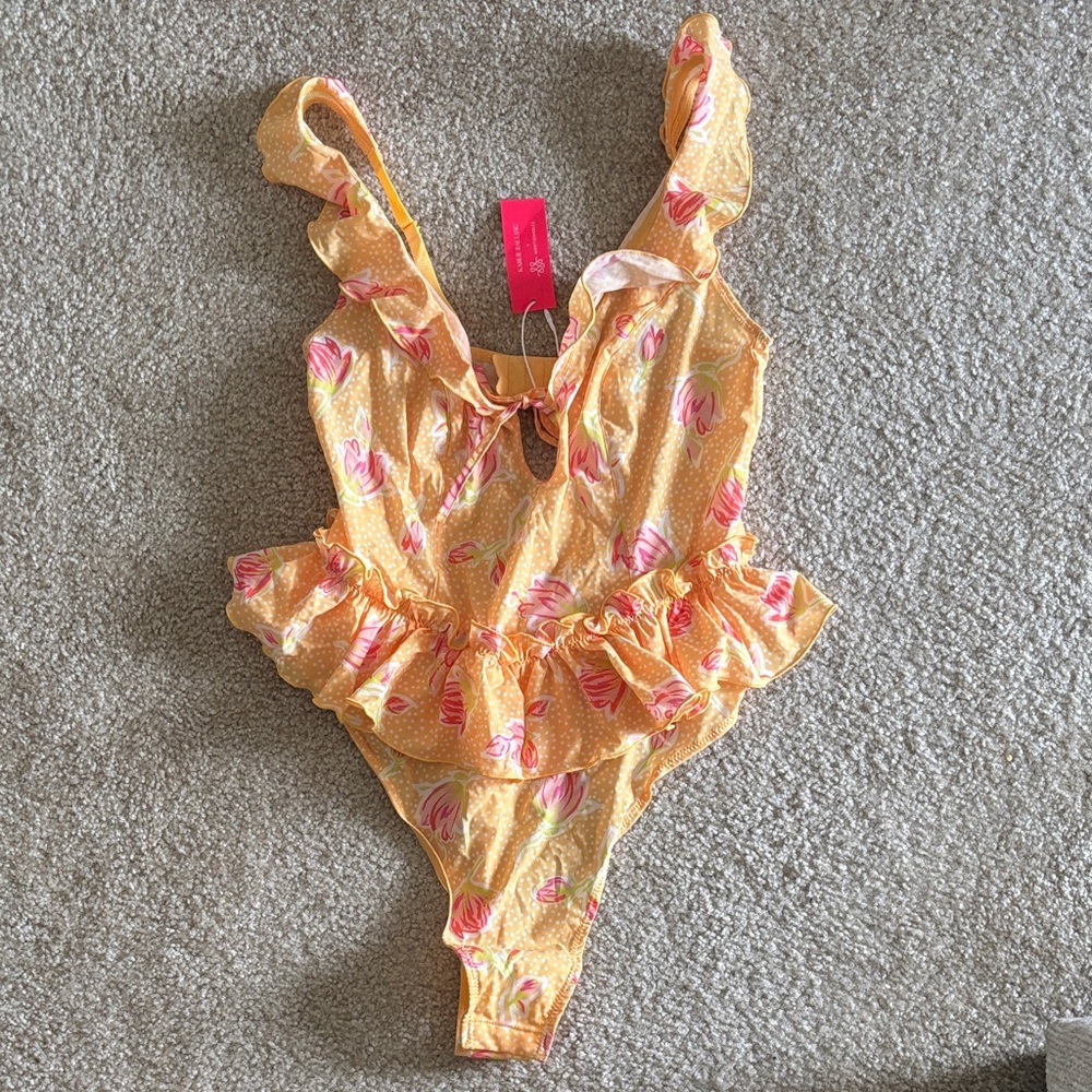 Floral Ruffle Bodysuit